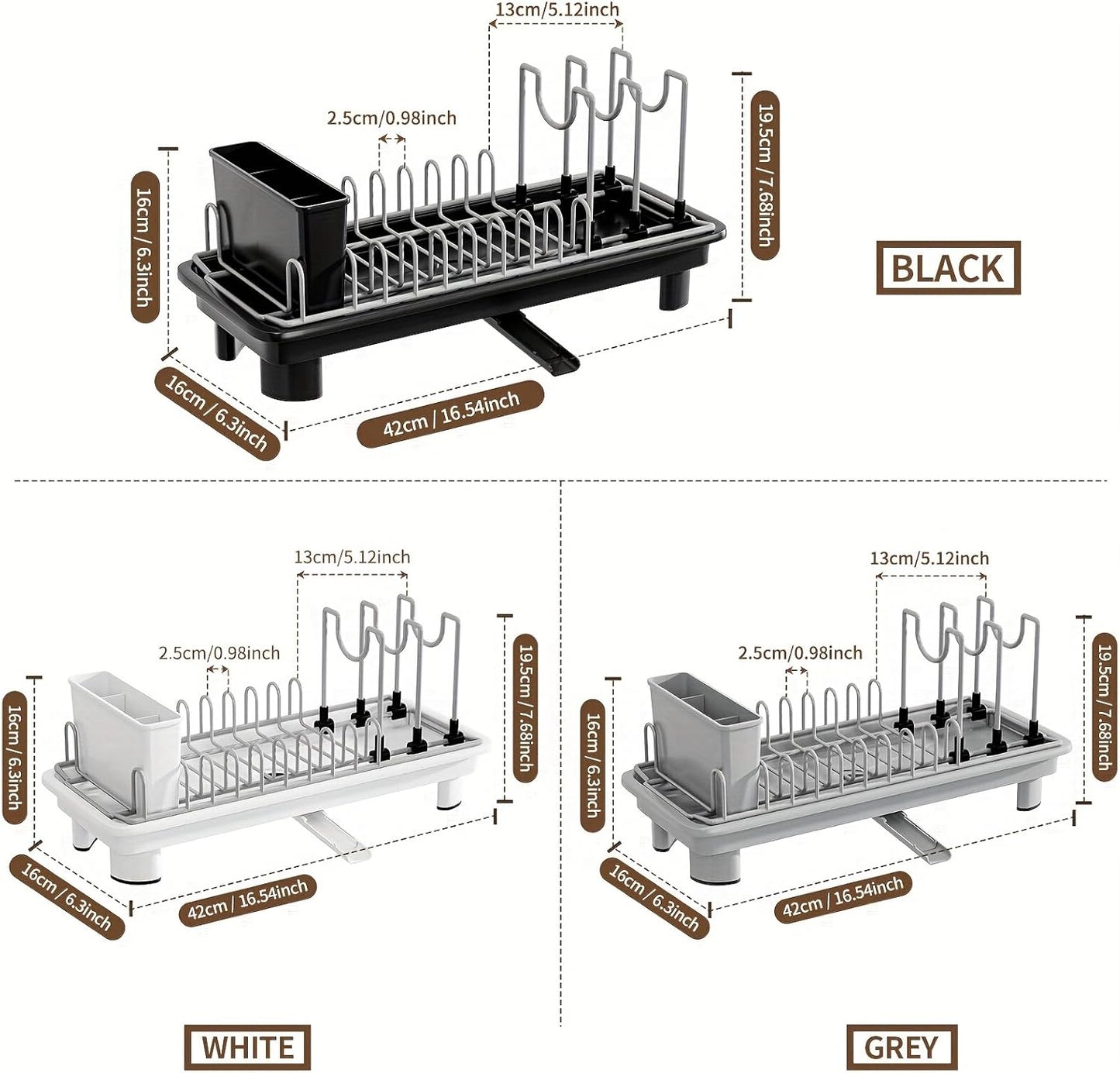 Compact Dish Drying Rack