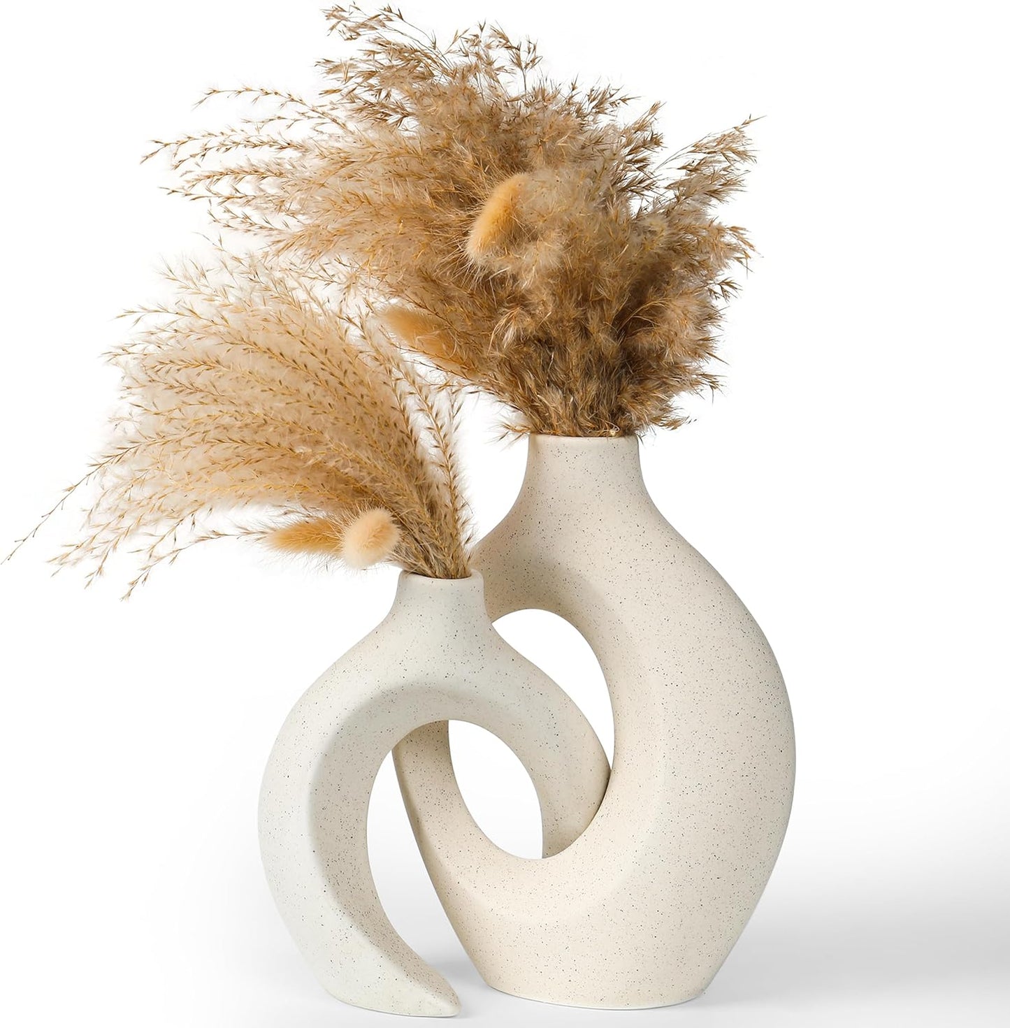 Pampas Grass Vase Set