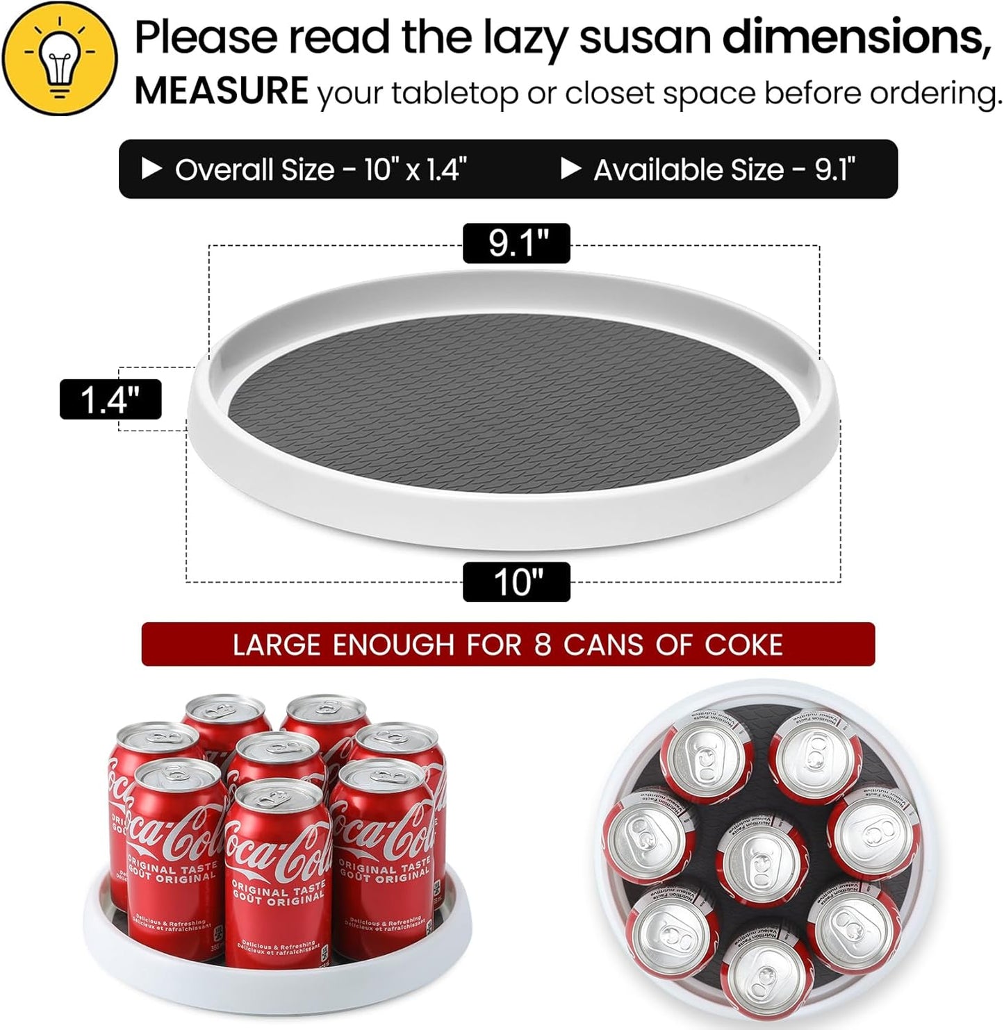 Lazy Susan Turntable Organizer