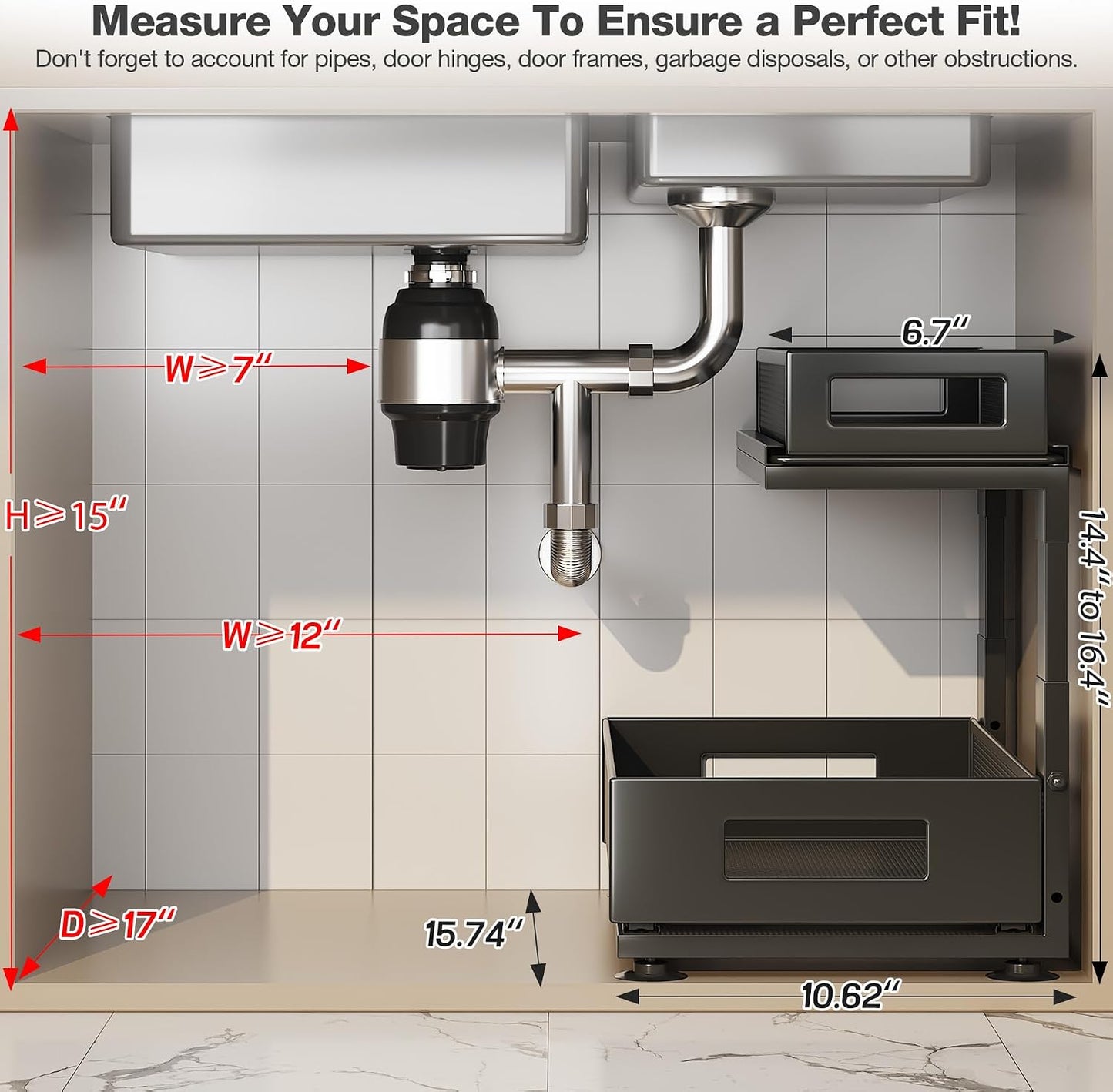 Two-Tier Under-Sink Organizer
