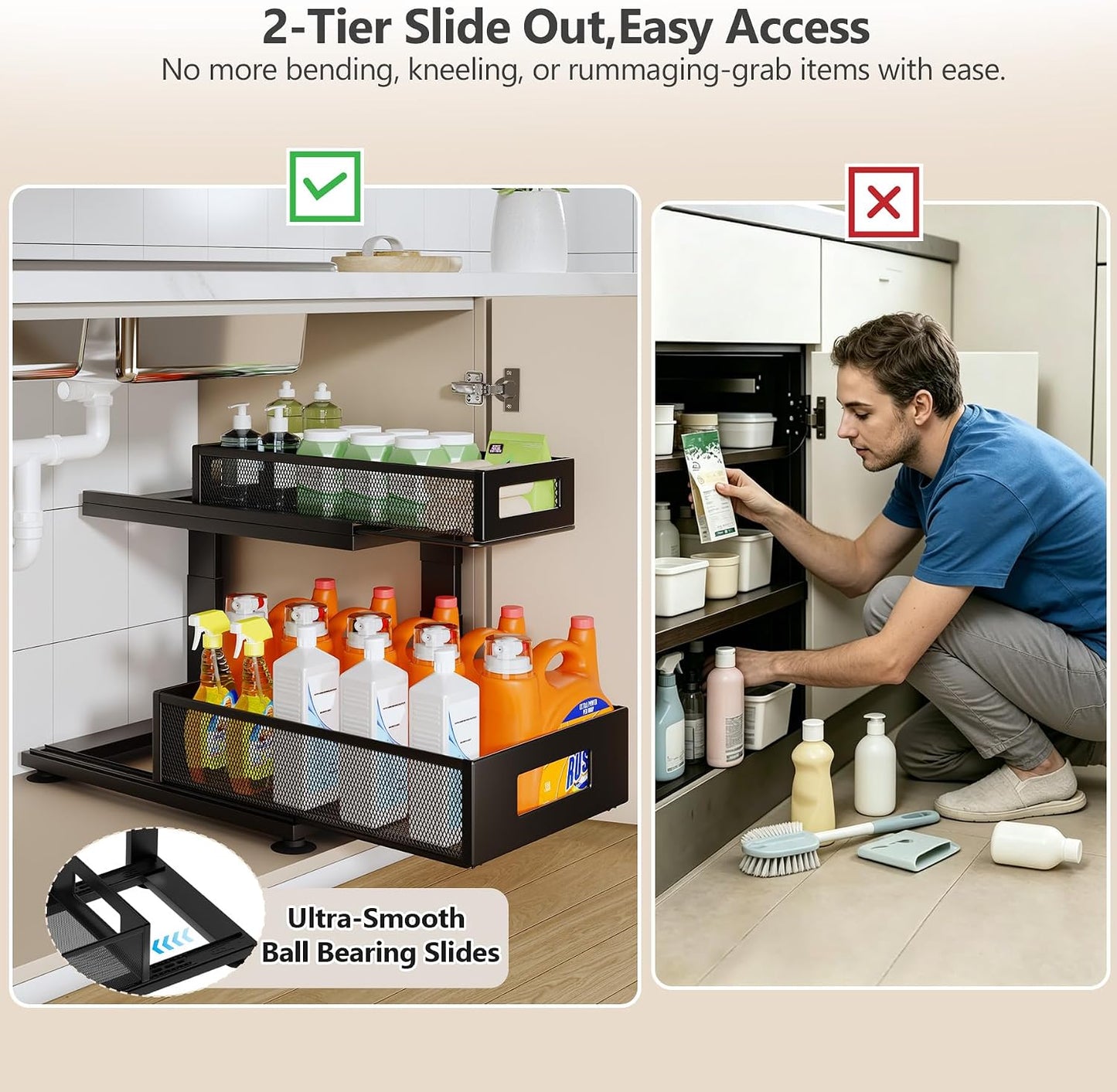 Two-Tier Under-Sink Organizer