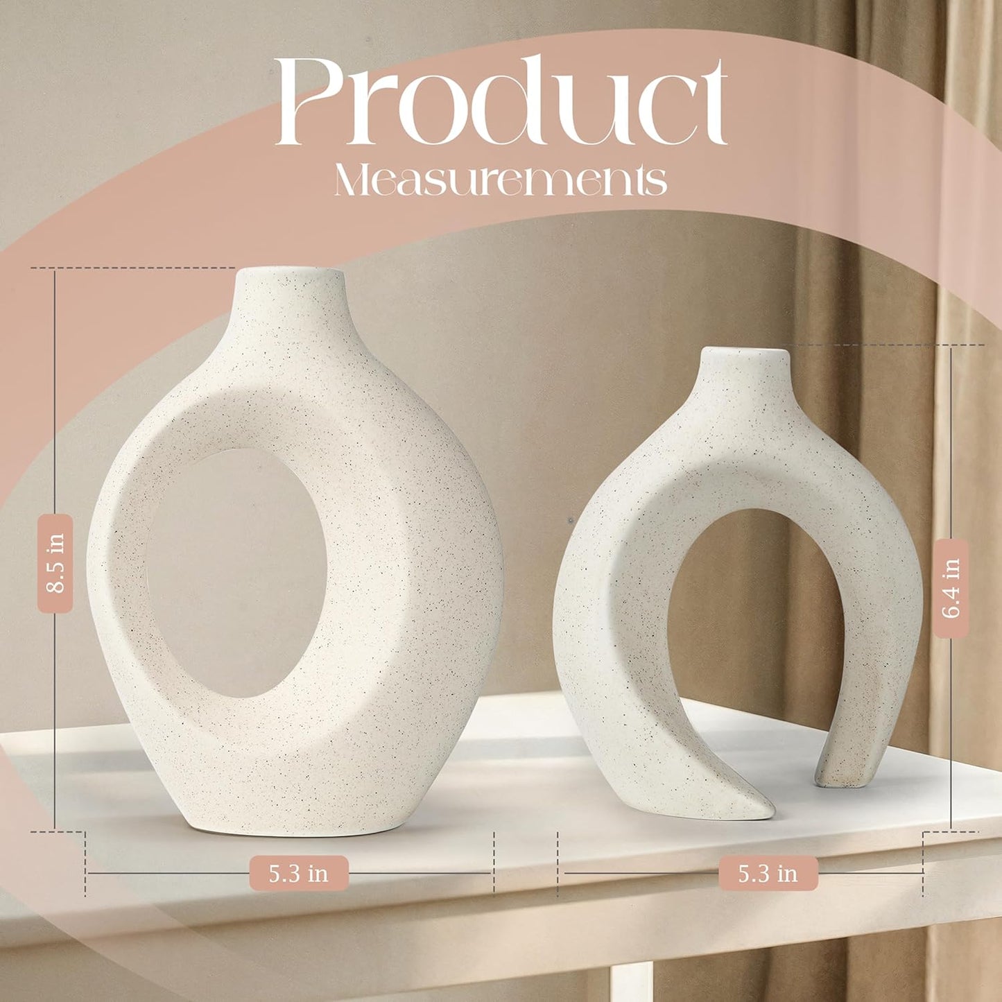 Pampas Grass Vase Set