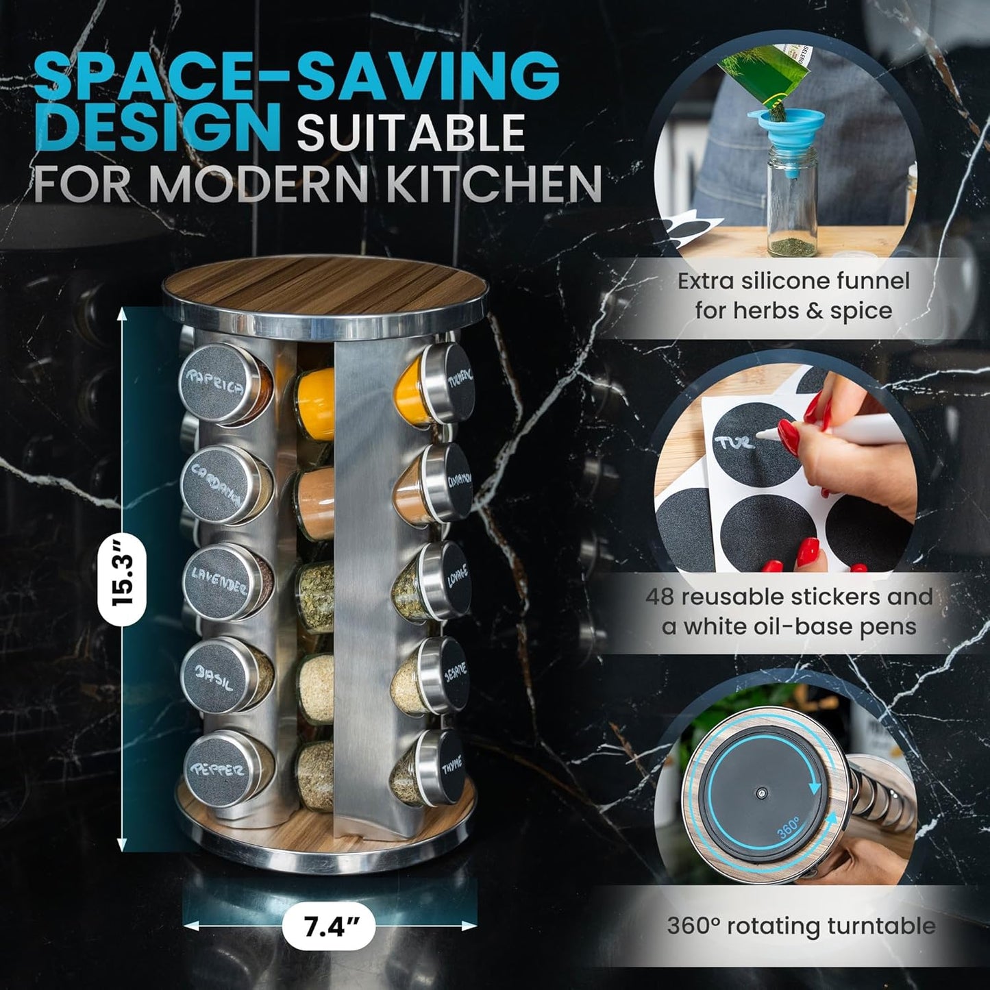Rotating Kitchen Spice Organizer
