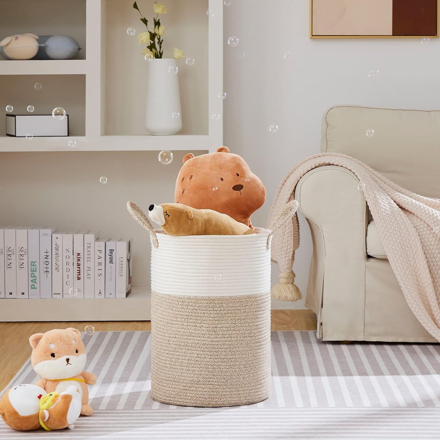 Neutral Laundry Basket
