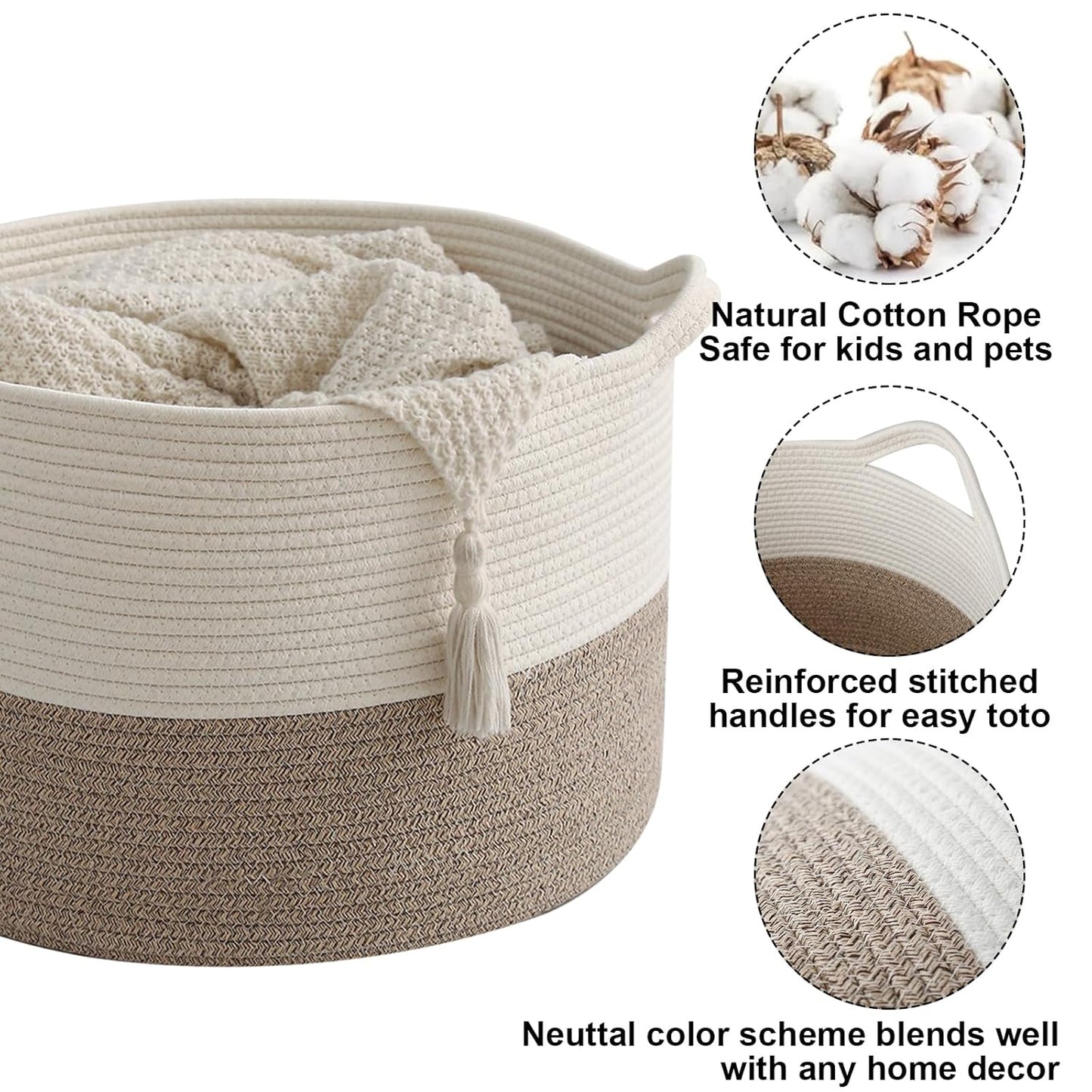 Neutral Laundry Basket