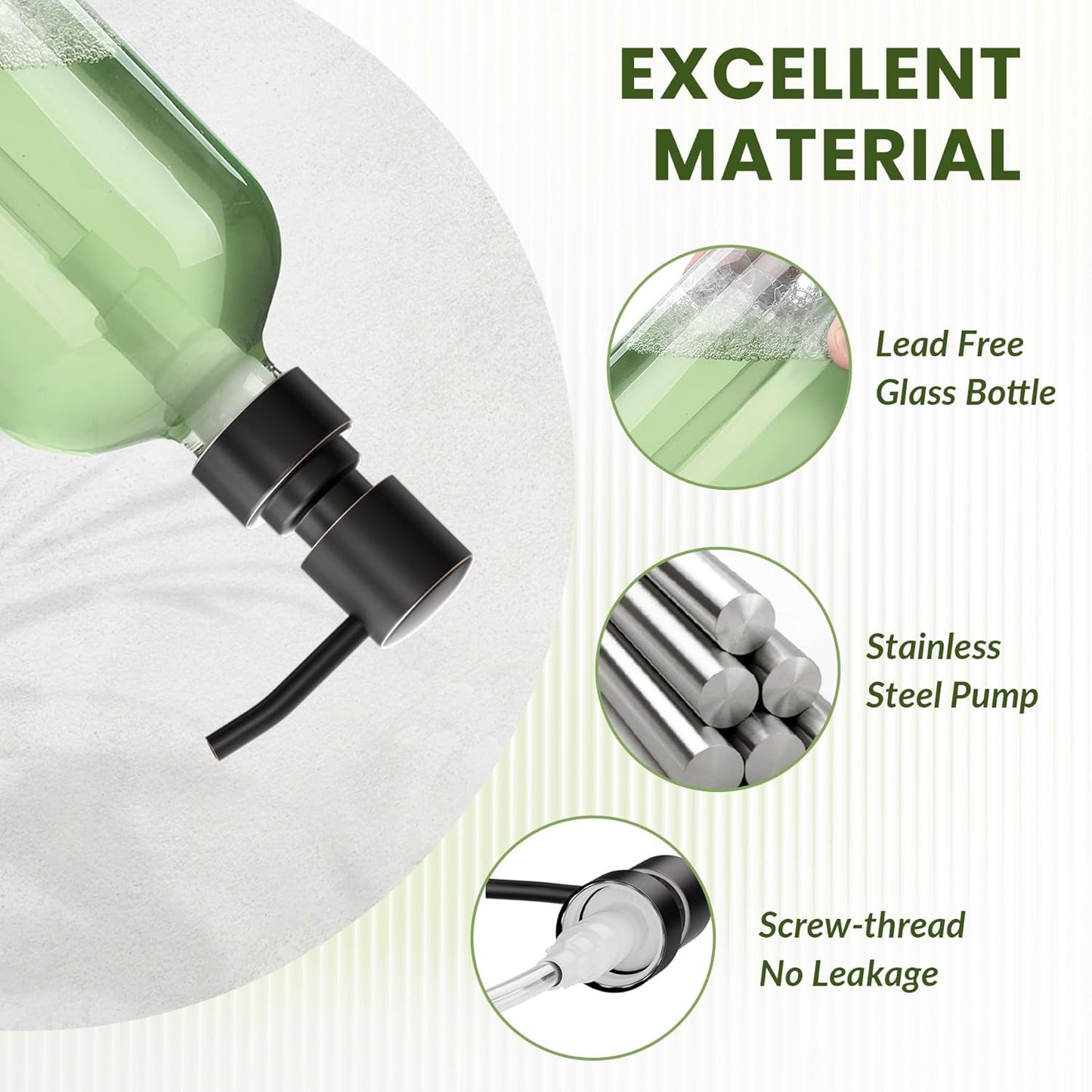 Clear Soap Dispenser Bottle