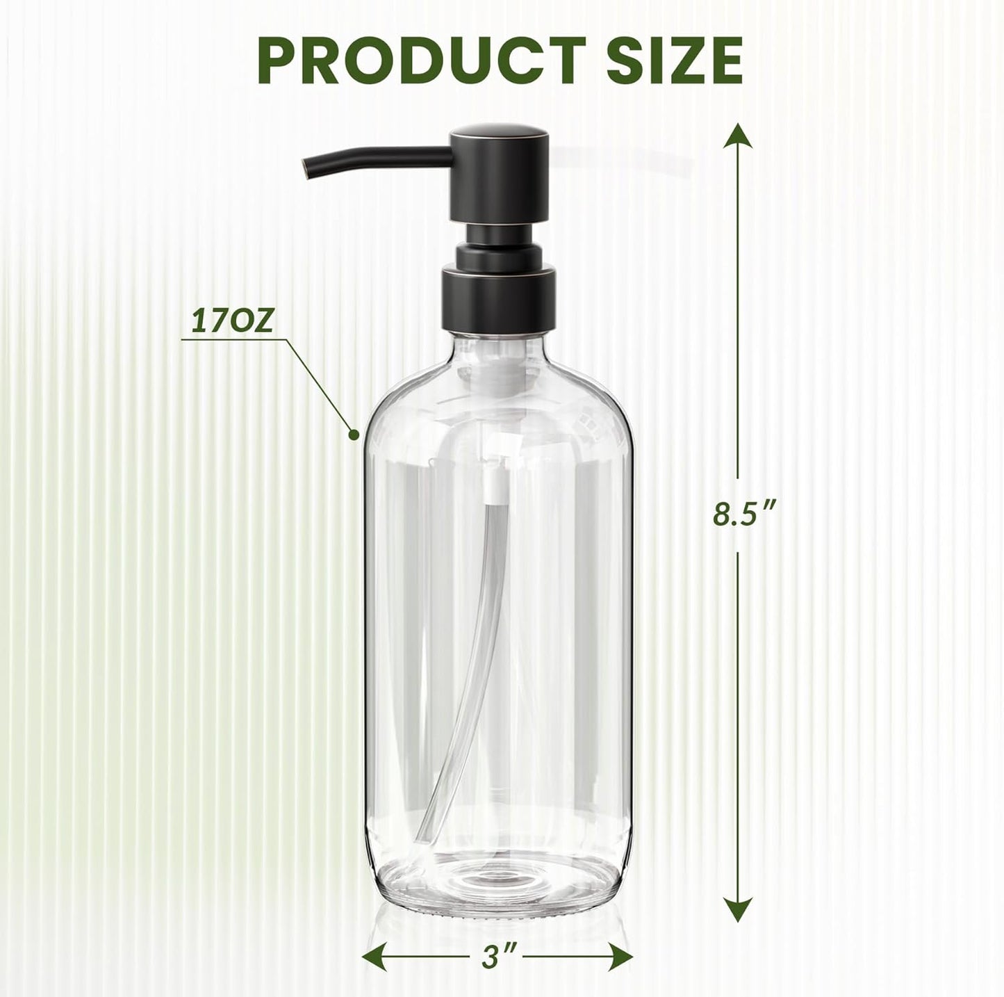 Clear Soap Dispenser Bottle