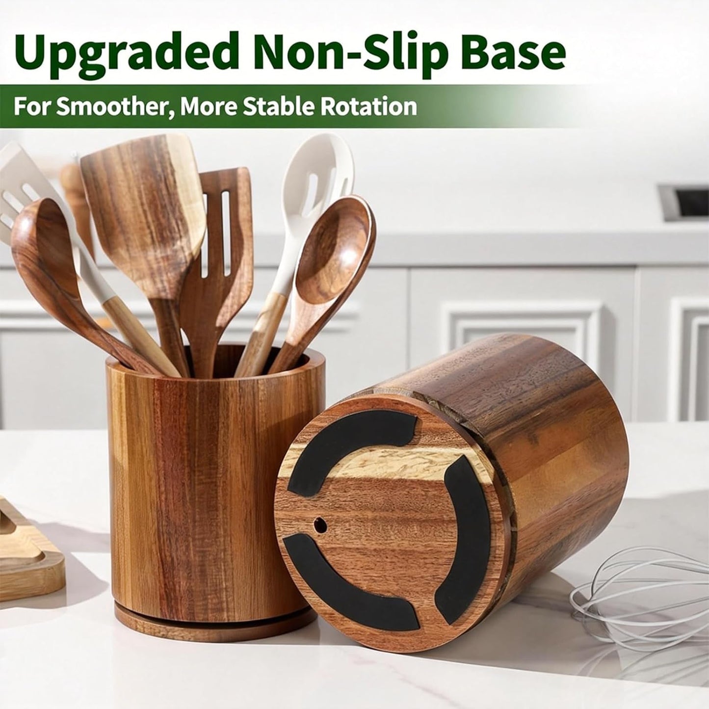 Wooden Utensil Holder