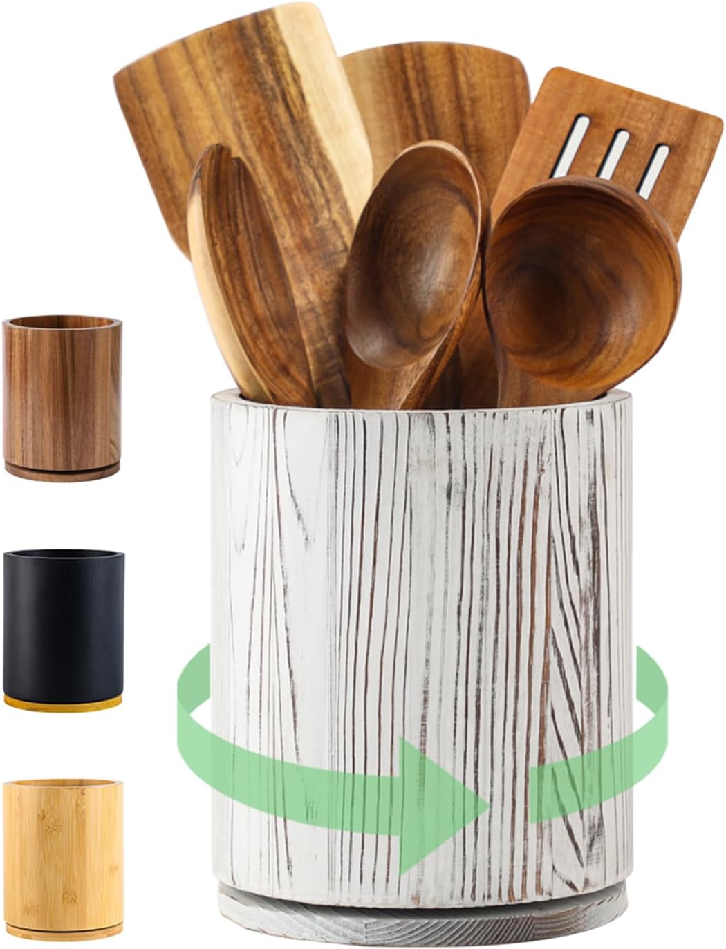Wooden Utensil Holder