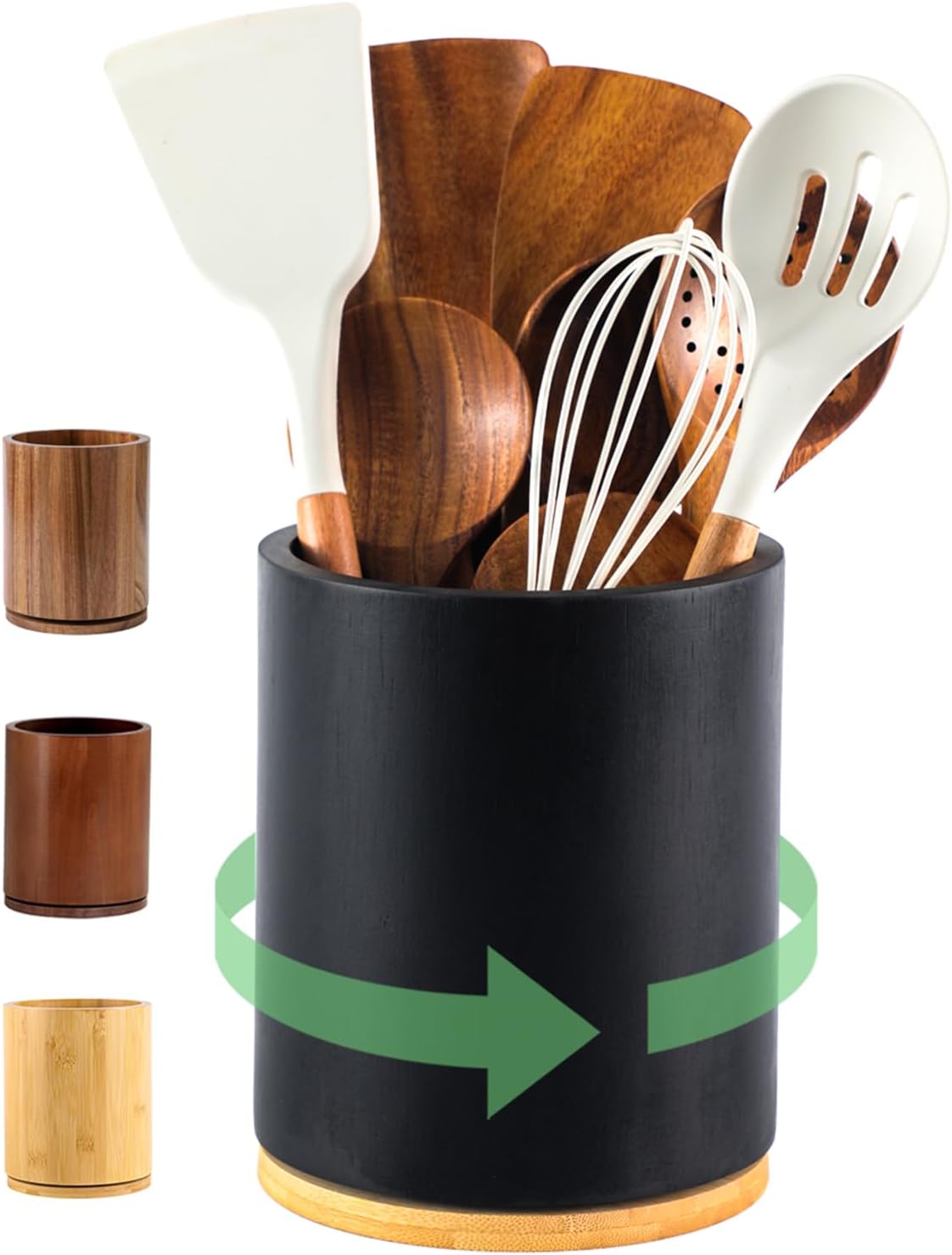 Wooden Utensil Holder