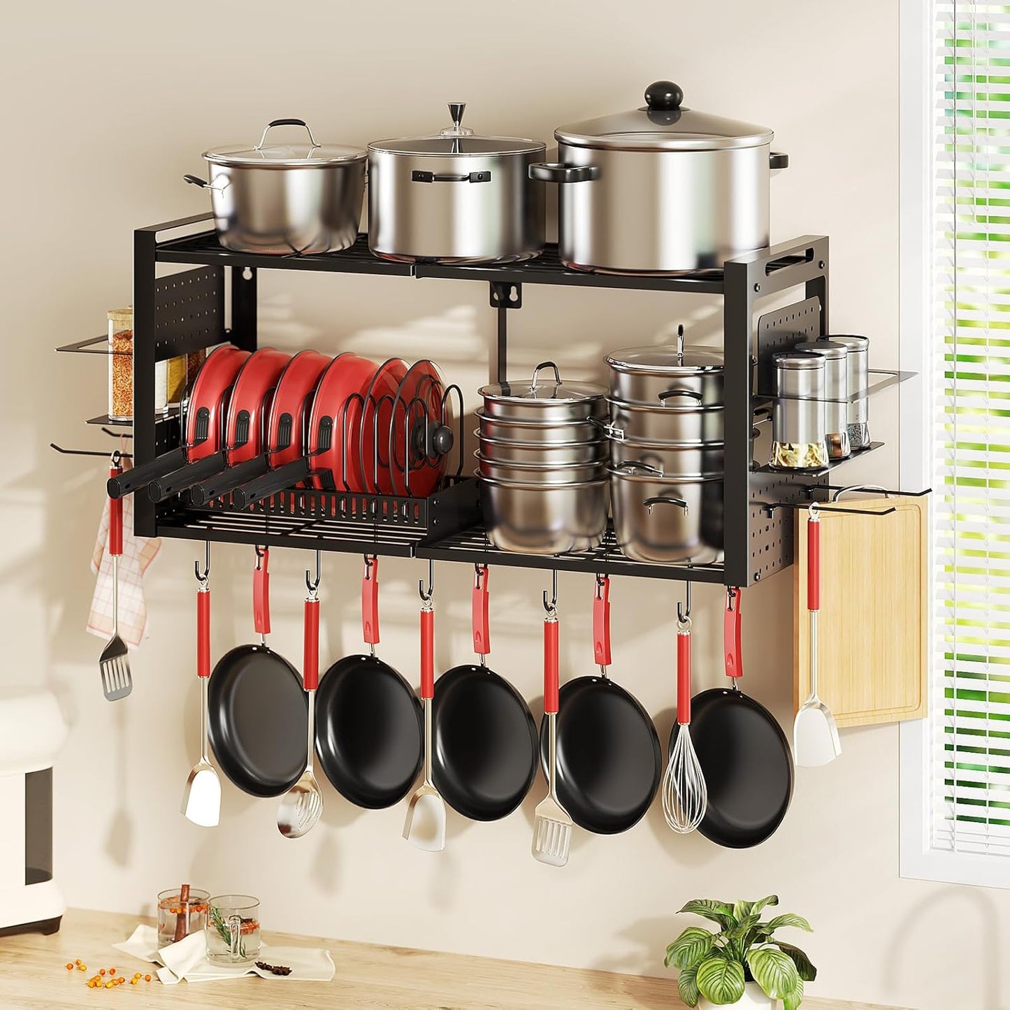 Wall-Mounted Kitchen Organizer