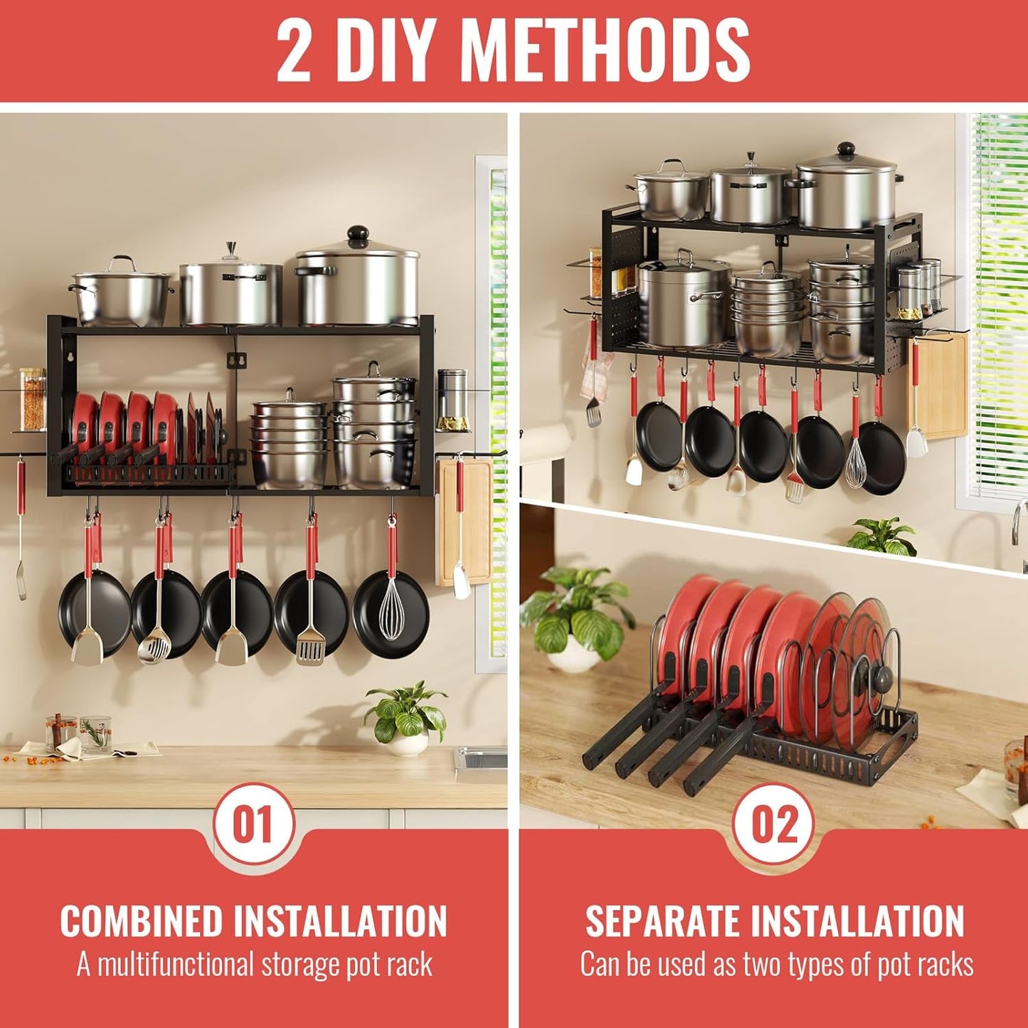 Wall-Mounted Kitchen Organizer