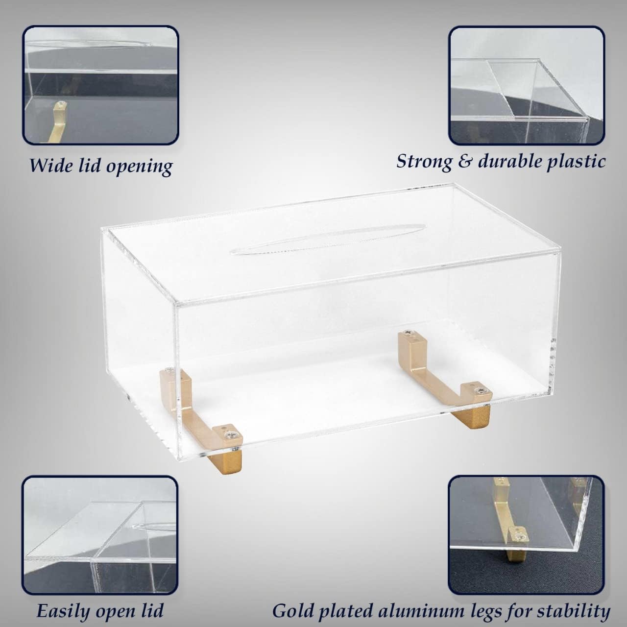 Acrylic Tissue Box Cover