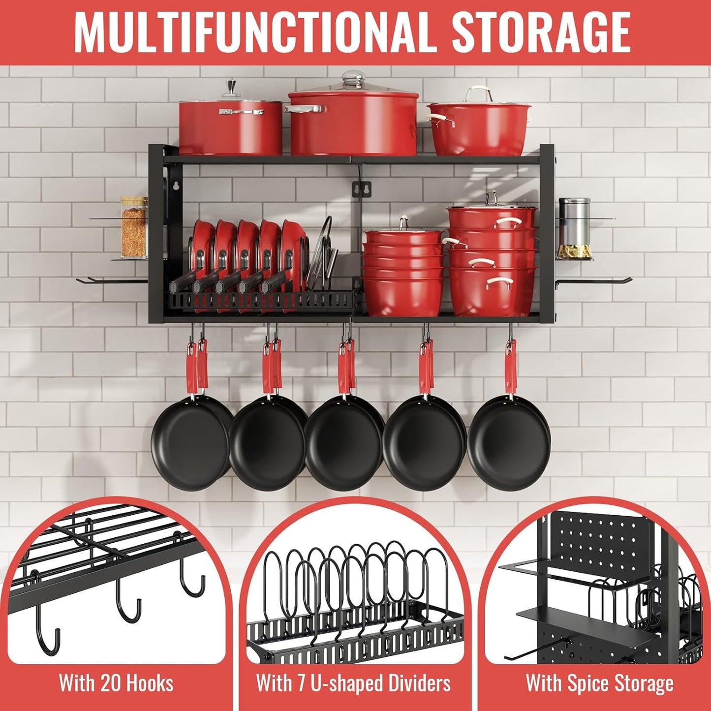 Wall-Mounted Kitchen Organizer