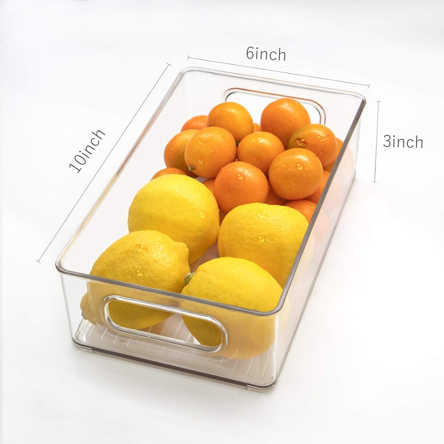 Clear Fridge Organizer Bins
