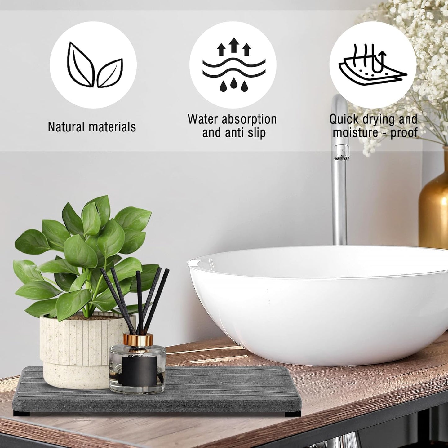 Bathroom Countertop Tray